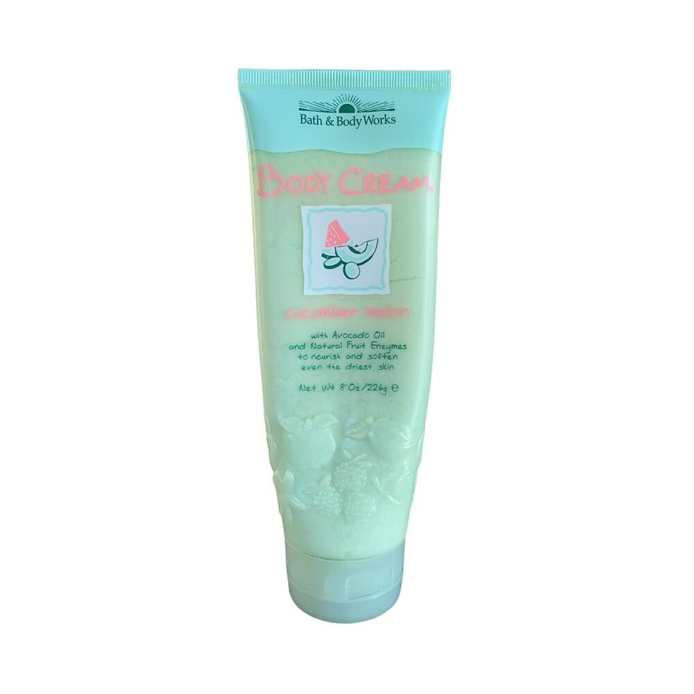 Bath & Body Works CUCUMBER MELON Body Cream With Avocado‎ Oil & Fruit Enzymes